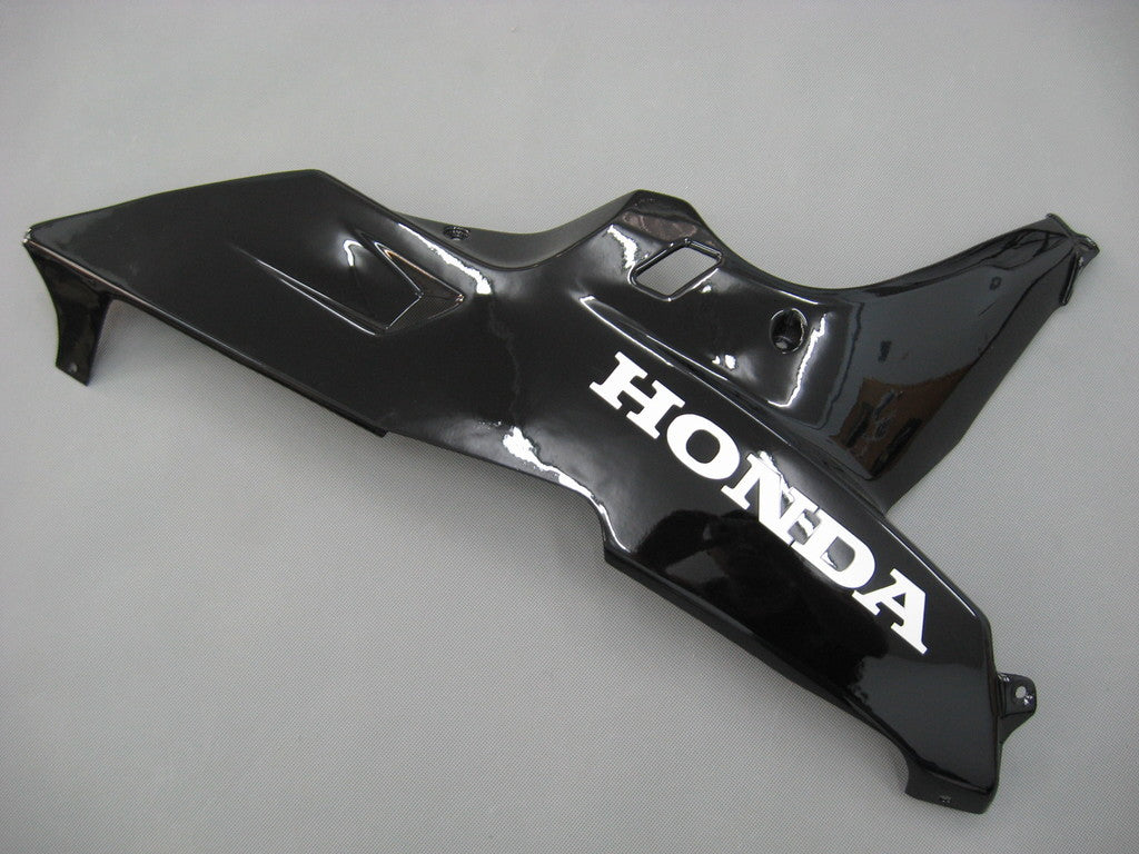 2007-2008 Honda CBR600 RR Amotopart Kit de carénage d'injection carrosserie plastique noir ABS #7