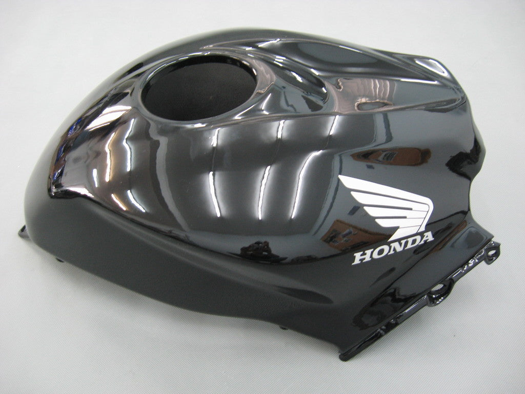 2007-2008 Honda CBR600 RR Amotopart Kit de carénage d'injection carrosserie plastique noir ABS #7