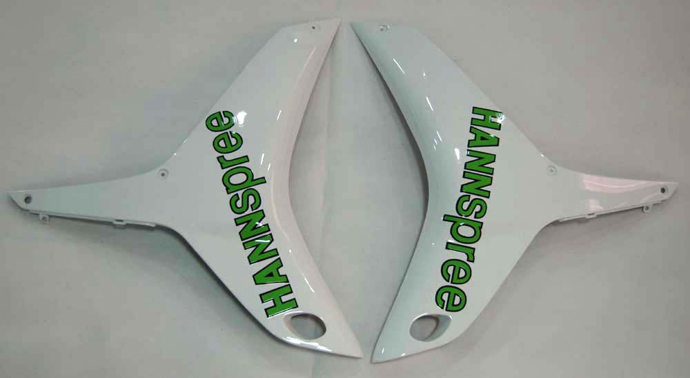 2009-2012 Honda CBR 600 RR White & Black Hannspree Racing Fairings Generic