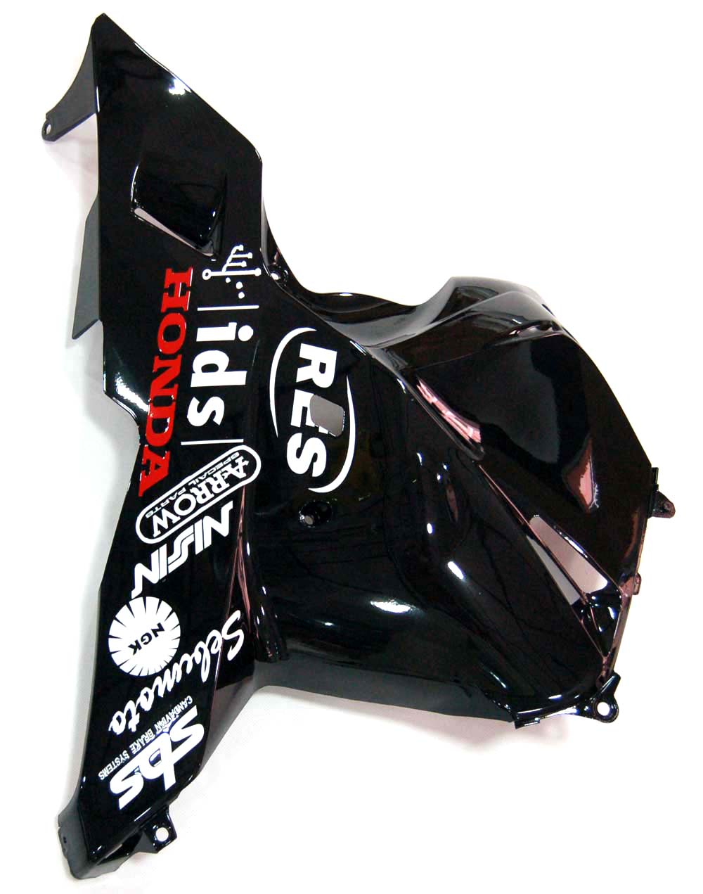 2009-2012 Honda CBR 600 RR White & Black Hannspree Racing Fairings Generic