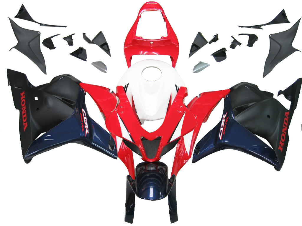 2009-2012 Honda CBR 600 RR Red White Blue CBR Racing Fairings Generic