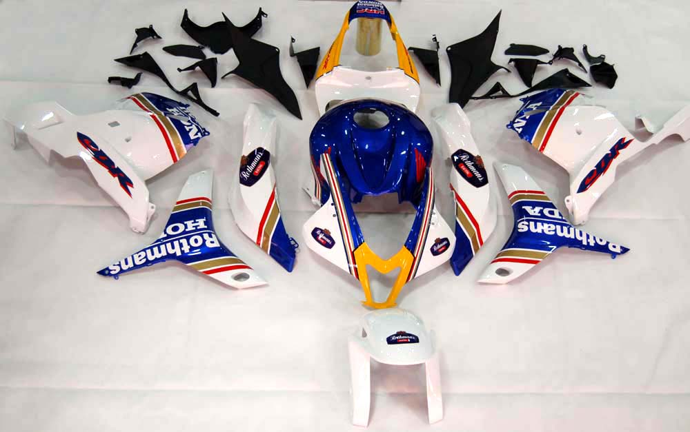 2009-2012 Honda CBR 600 RR meerkleurige Rothmans Racing stroomlijnkappen algemeen