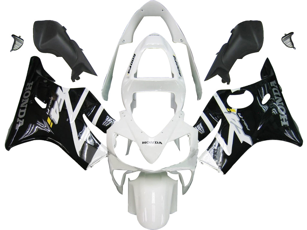 2001-2003 Honda CBR600F4i Fairing White&Black Kit