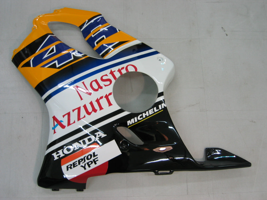 2001-2003 Honda CBR 600 F4i geel nr. 46 Azzurro Racing stroomlijnkappen algemeen