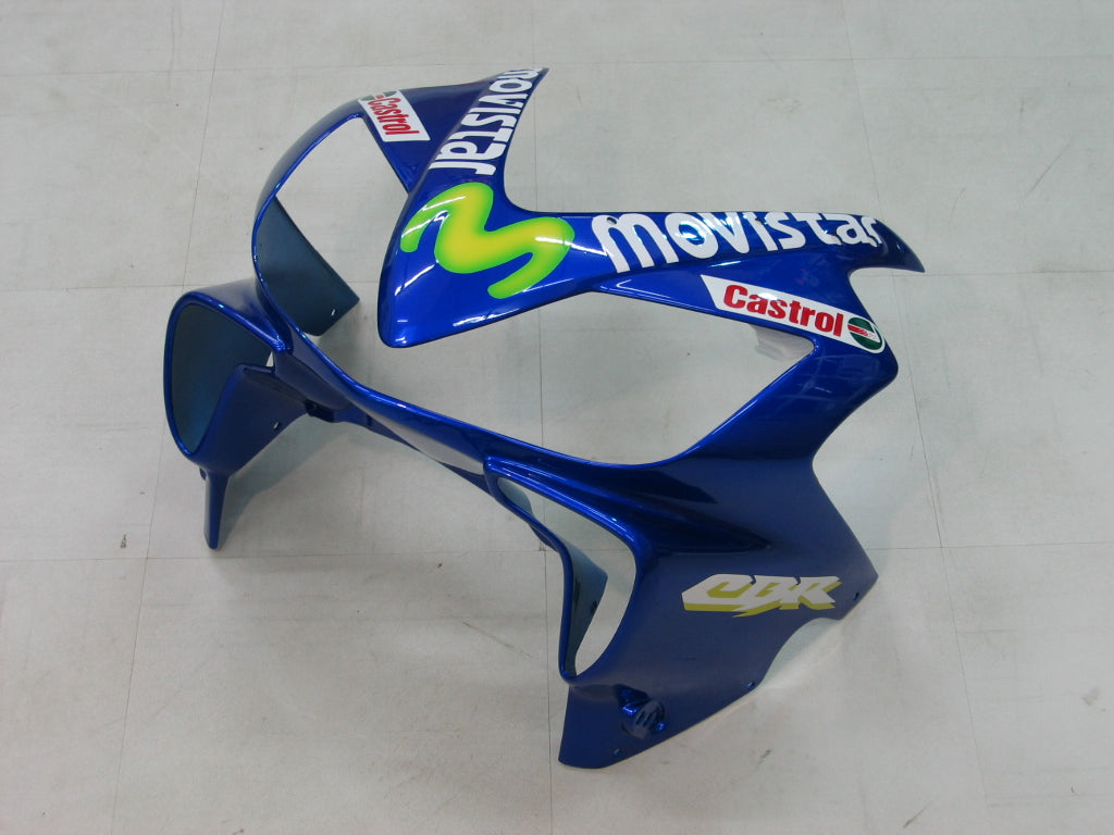 2004-2007 Honda CBR 600 F4i blauw en groen Movistar Racing stroomlijnkappen algemeen