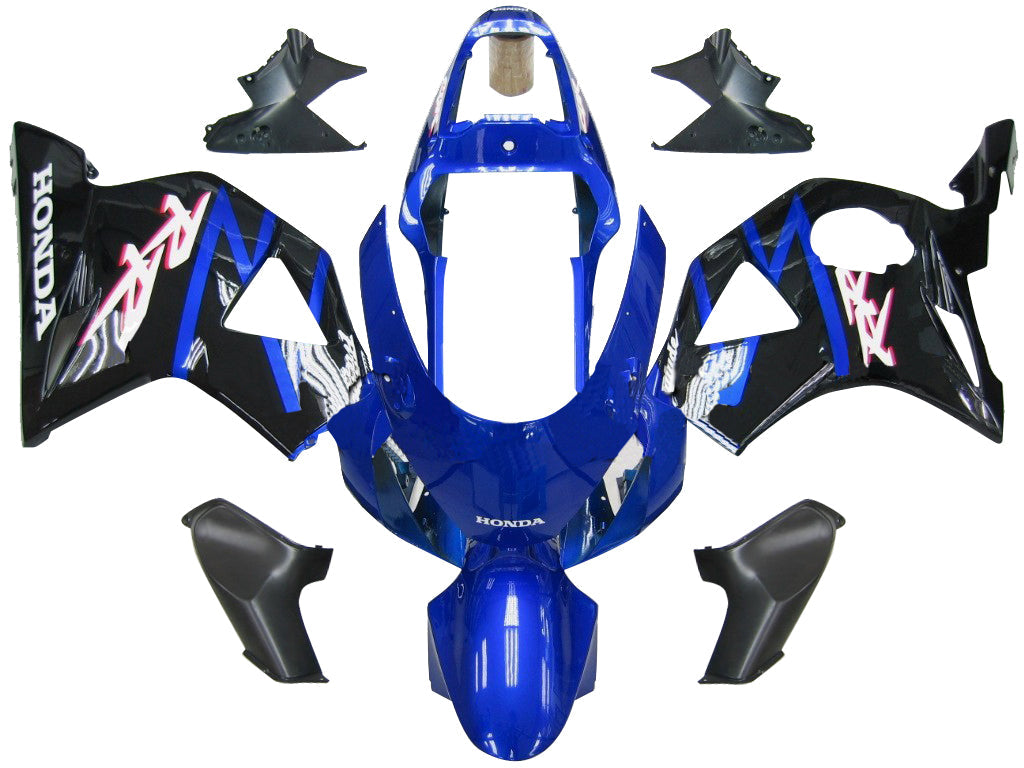 2002-2003 Honda CBR 954 RR blauw en zwart RR Racing stroomlijnkappen algemeen