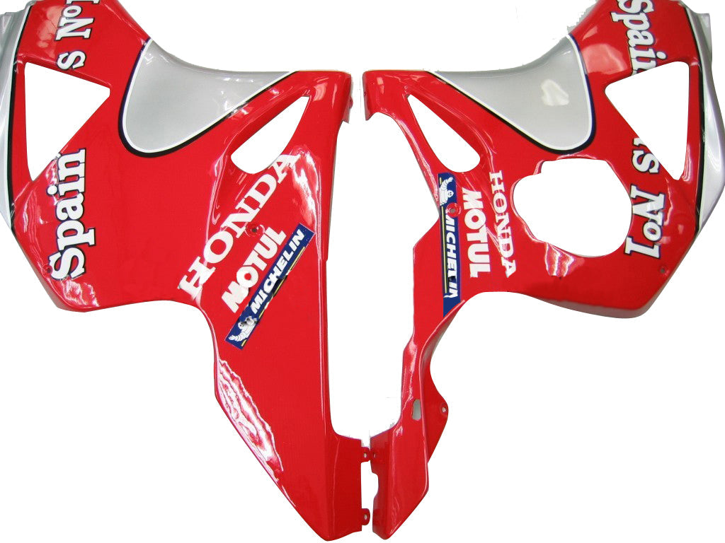 2002-2003 Honda CBR 954 RR Red & Silver No.2 Spin's Racing Fairings Generic