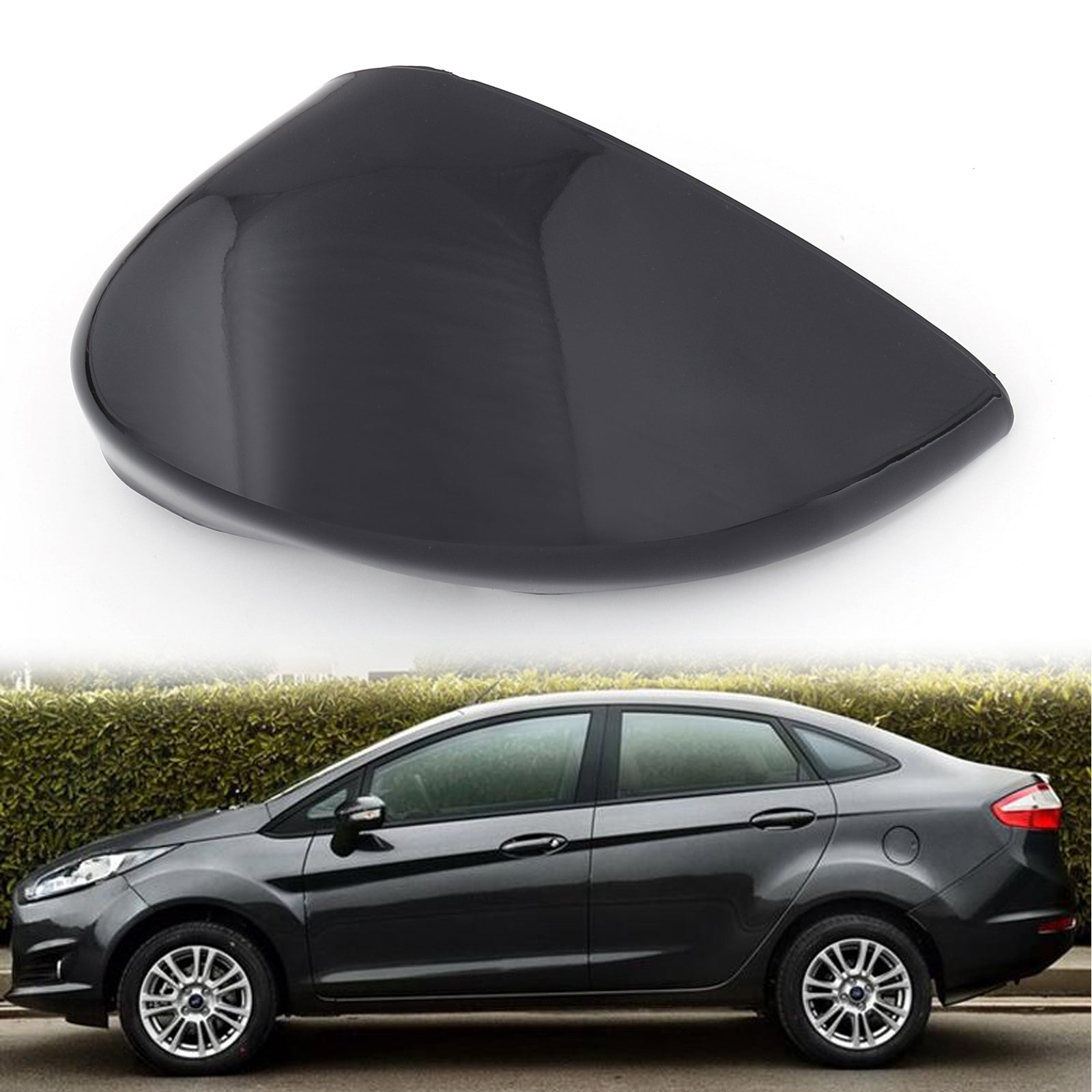 Couvercle de rétroviseur latéral de porte d'aile gauche/droite Ford Fiesta 2009-2015