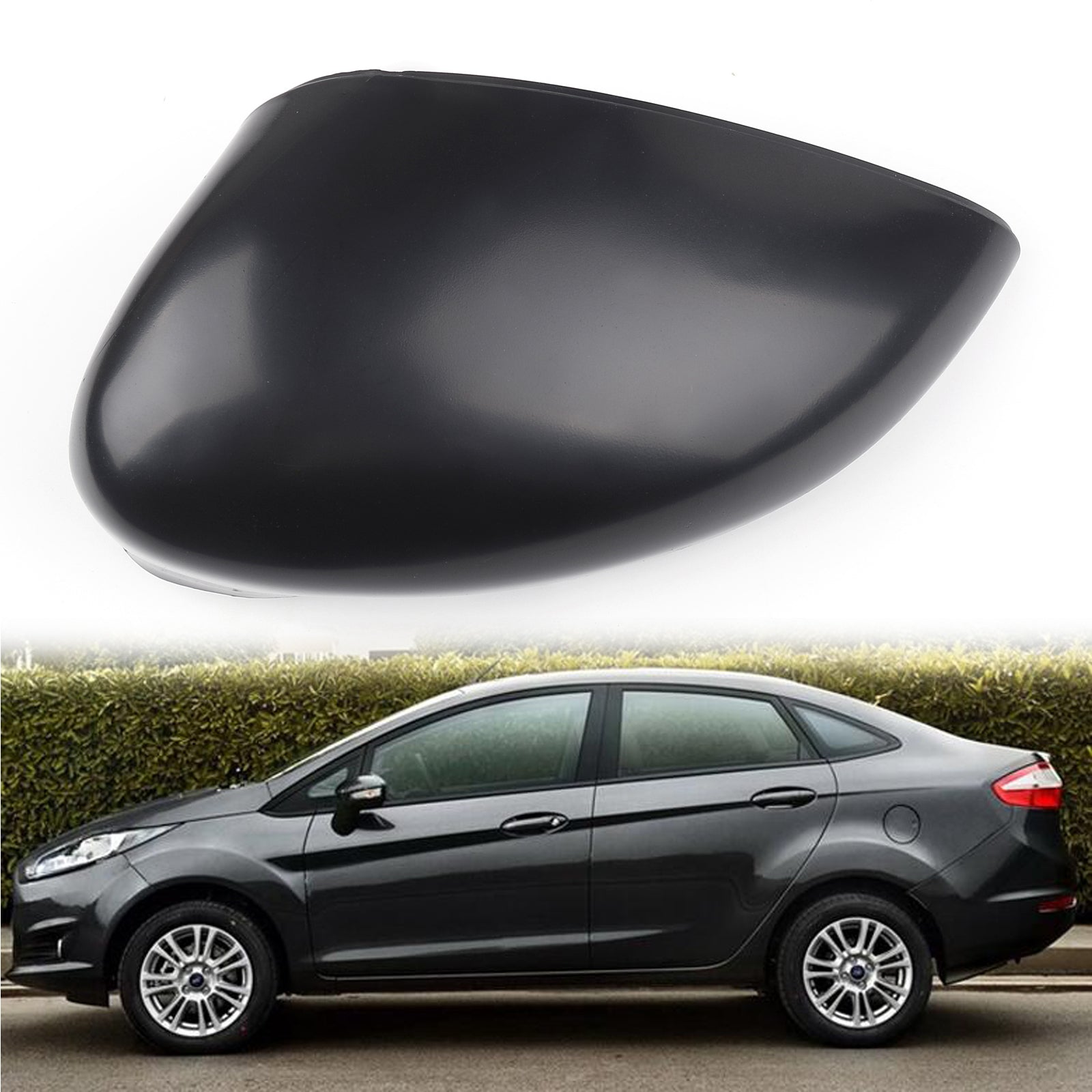 Couvercle de rétroviseur latéral de porte d'aile gauche/droite Ford Fiesta 2009-2015