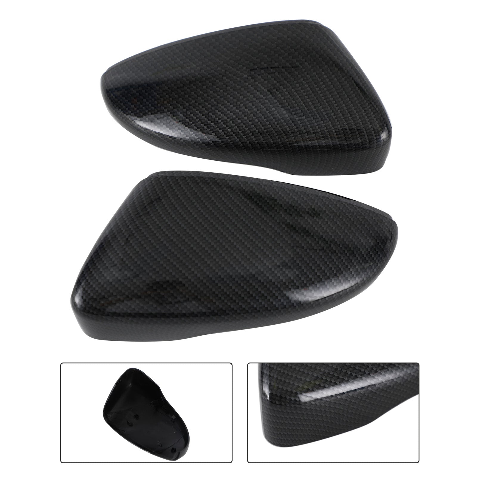 Rear View Wing Mirror Covers Caps For VW Beetle CC Eos Passat Jetta Scirocco Generic