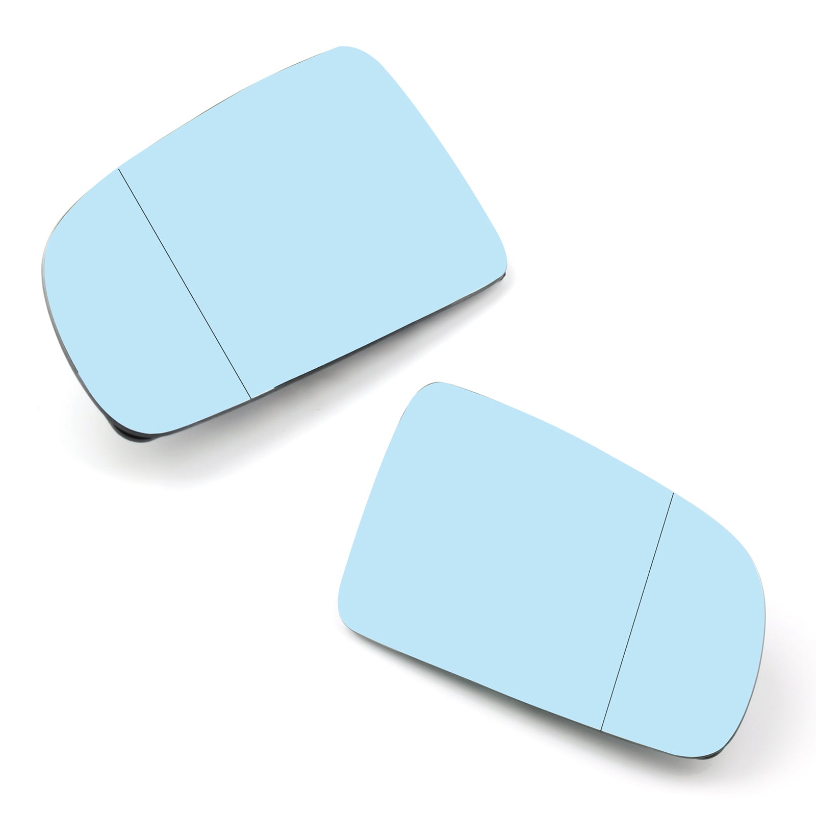 Nieuw links / rechts blauw achteruitkijkspiegelglas voor Audi A4 B6 B7 A6 C6 2005-2008 Generiek