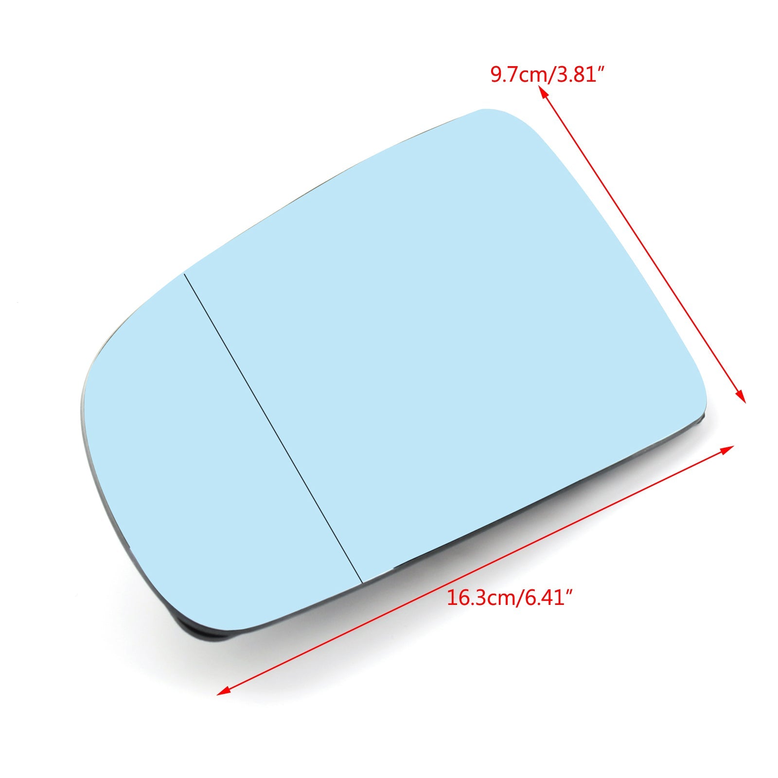 Nieuw links / rechts blauw achteruitkijkspiegelglas voor Audi A4 B6 B7 A6 C6 2005-2008 Generiek