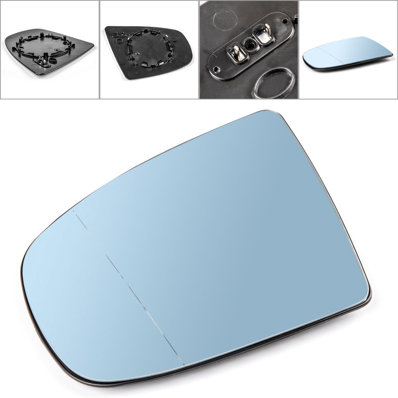 Left Heated Wing Side Mirror Blue Glass For BMW X5 X6 E70 E71 E72 2008-2014