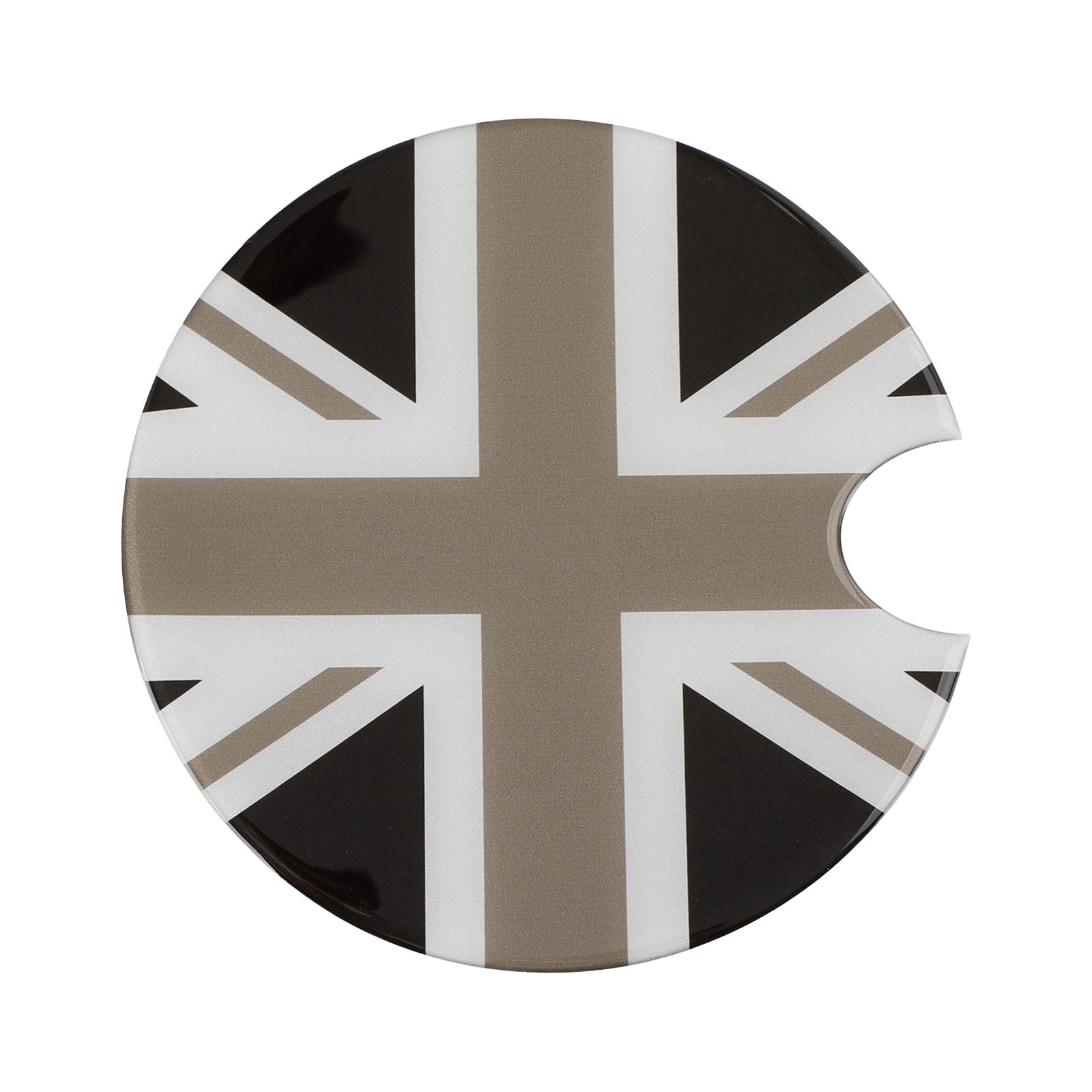 Union Jack UK Flag Checkered Pattern Vinyl Sticker For Mini Cooper Gas Cap Cover Generic