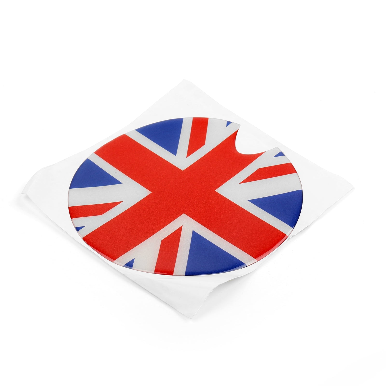 Union Jack UK Flag Checkered Pattern Vinyl Sticker For Mini Cooper Gas Cap Cover Generic