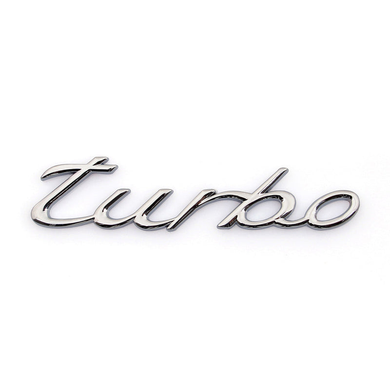 3D Car Auto Emblem Badge Sticker Decal For Turbo Silver 1.6T 1.8T 2.0T 3.0T