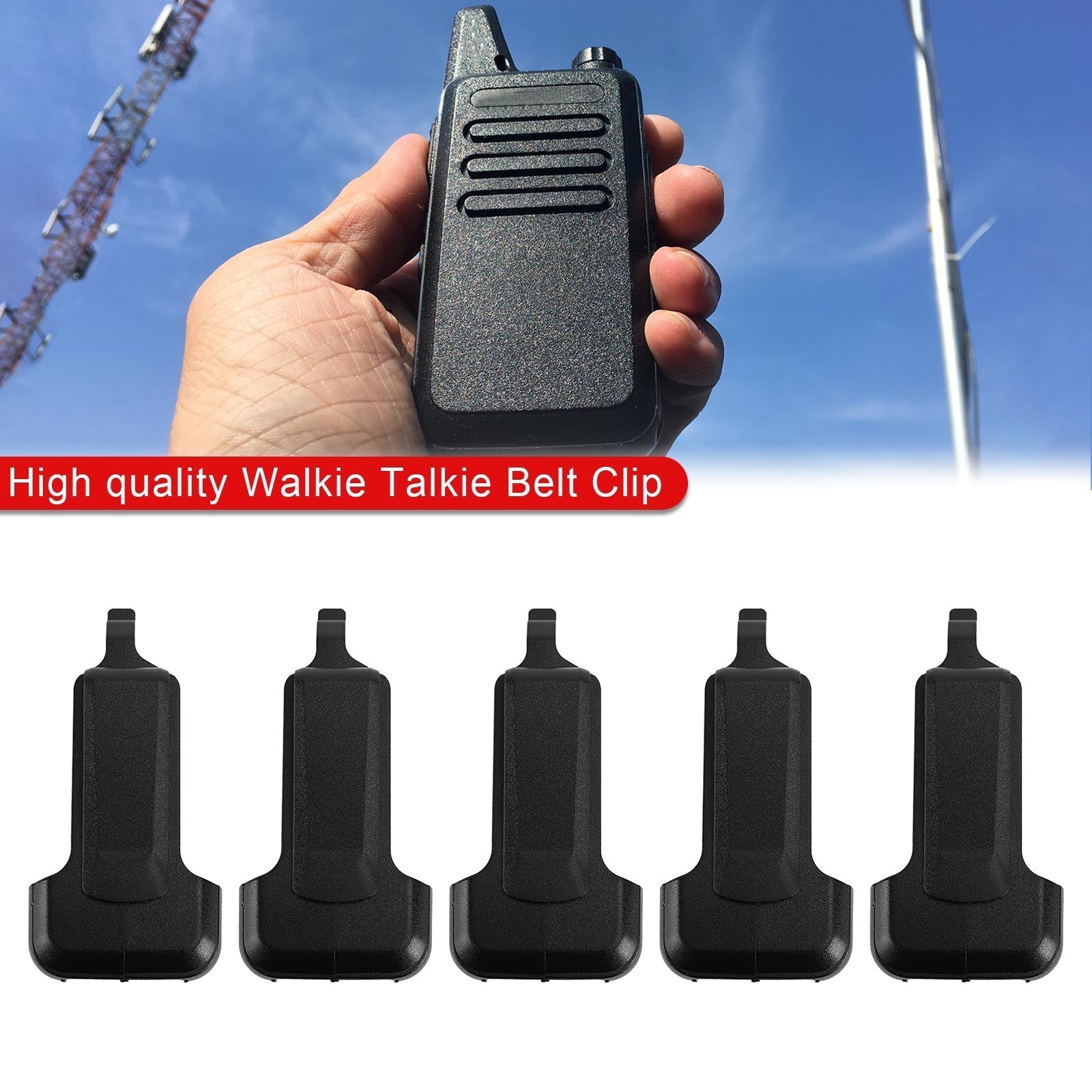 1Pcs Walkie Talkie Two Way Radio Communicator Zs-B1 Belt Clip For Kd C1/C2