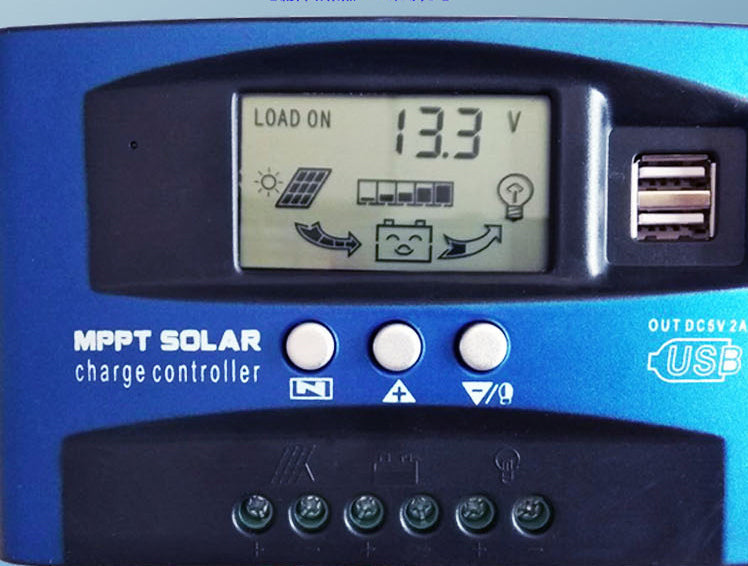 Contrôleur de Charge de régulateur de panneau solaire MPPT 30/40/50/60/100A 12 V/24 V suivi de mise au point automatique