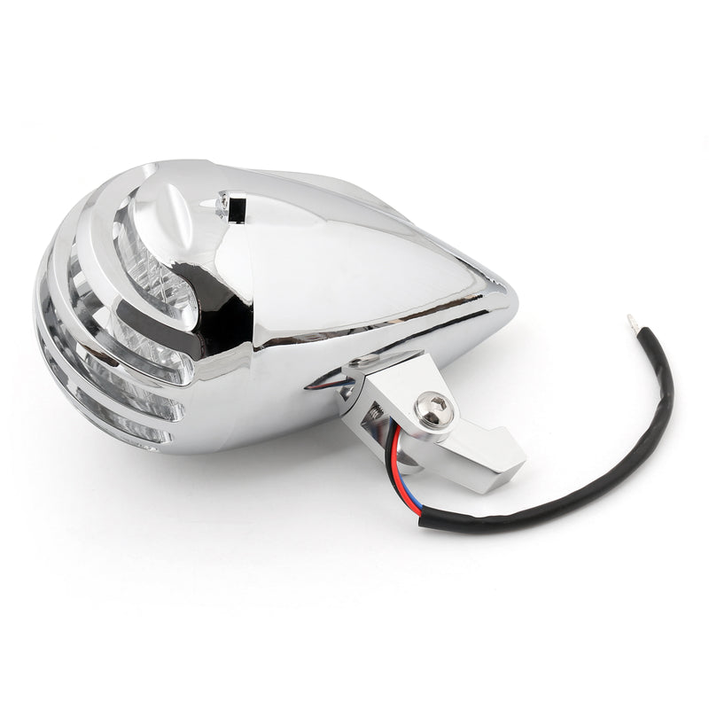 5 1/2" Motorcycle Chrome Bullet Headlight Lamp For Cafe Racer Bobber Chopper Custom  Generic