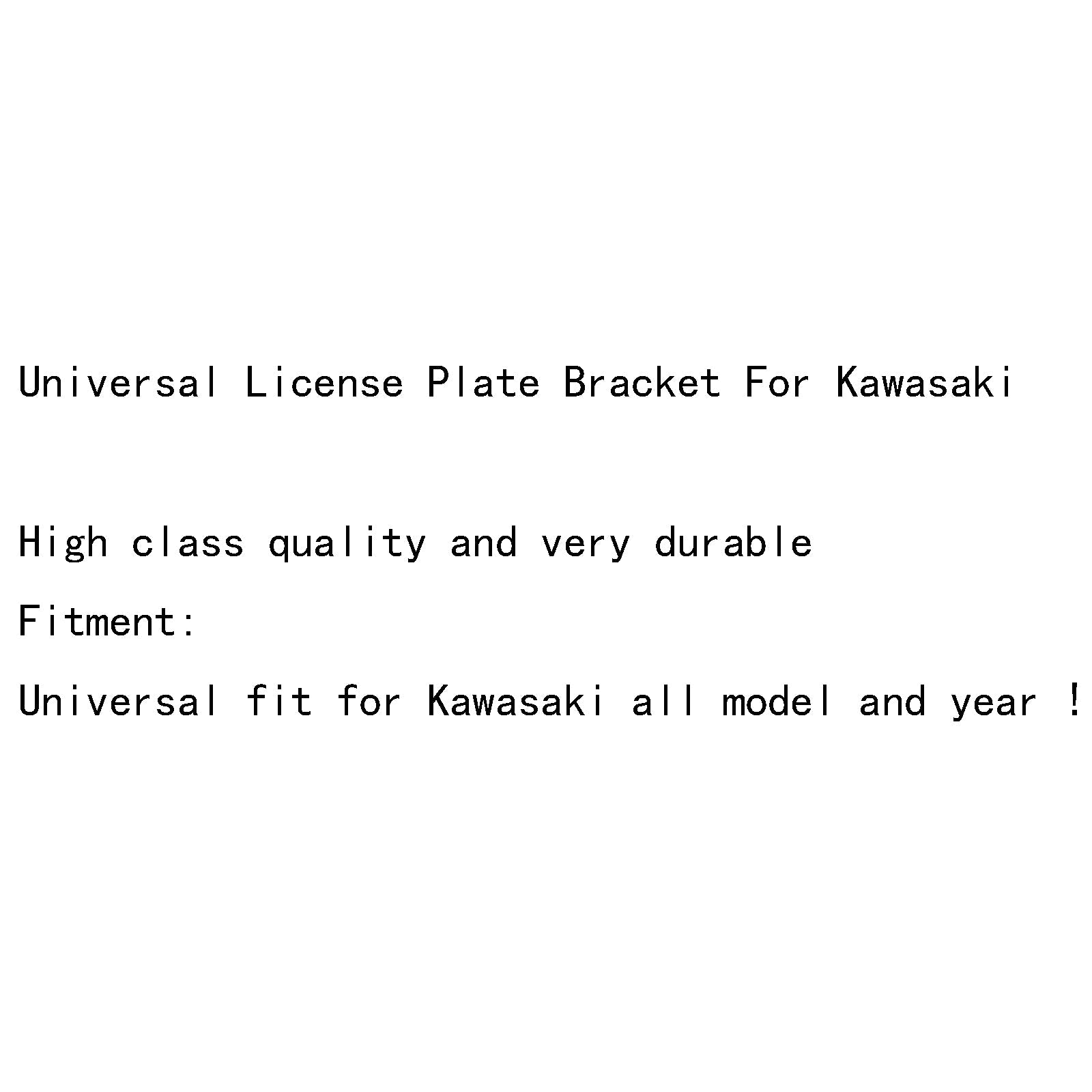 Universal License Plate Bracket For Kawasaki NINJA 250R ZX6R ZX9R ZX10R ZX12R Generic