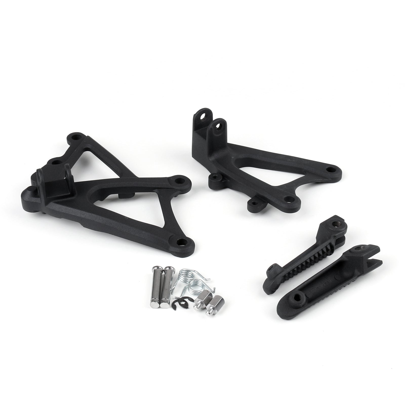 Jeu de supports de repose-pieds avant pour Yamaha YZF R1 2009 – 2011, noir générique