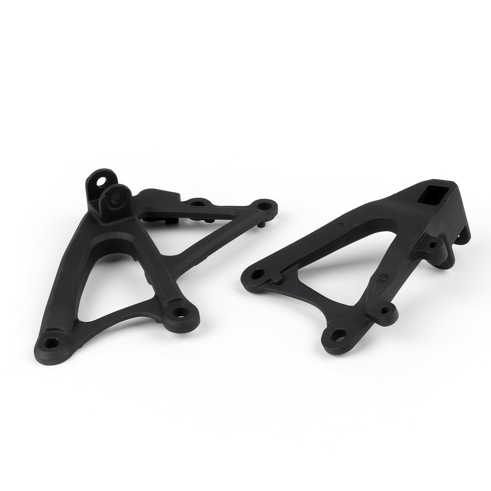 Jeu de supports de repose-pieds avant pour Yamaha YZF R1 2009 – 2011, noir générique