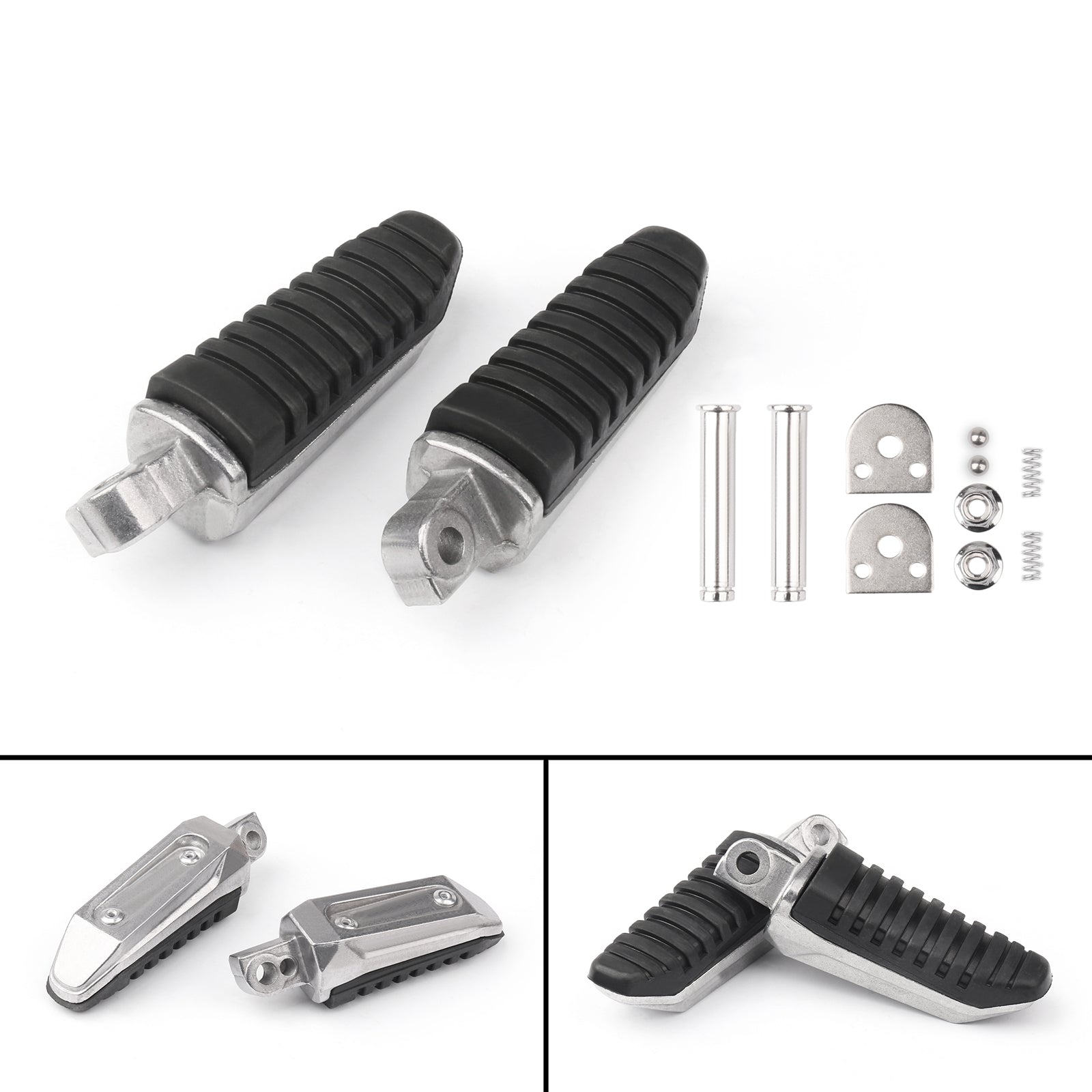 Front/Rear Footrests Foot Pegs For Suzuki V-Strom DL 650 GSX 1300 GSR 600 Generic