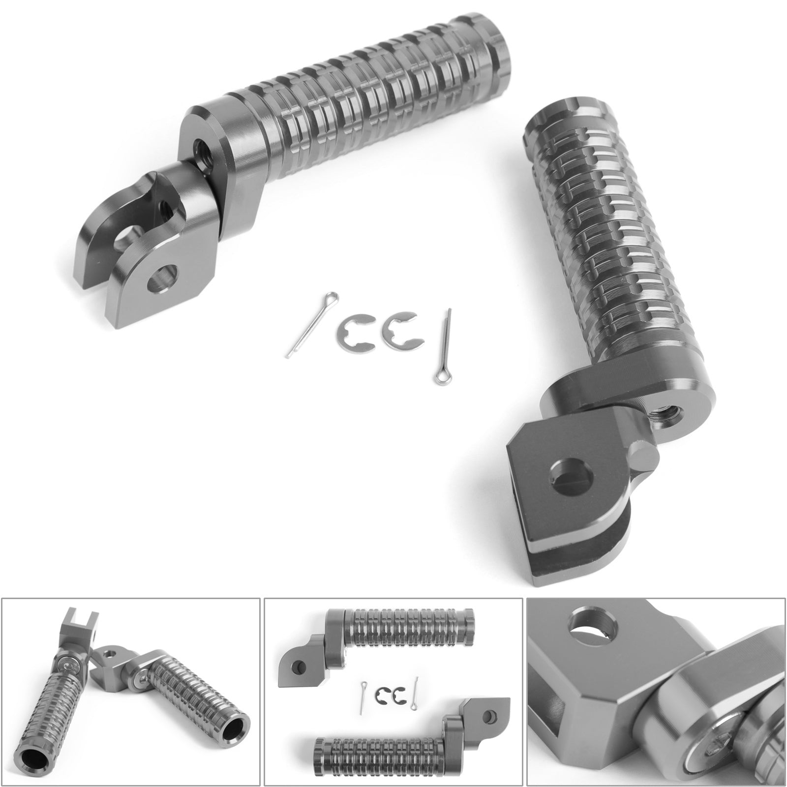 Repose-pieds avant CNC pour SUZUKI GSXR 600 750 1000 HONDA CBR300R CBR600RR générique