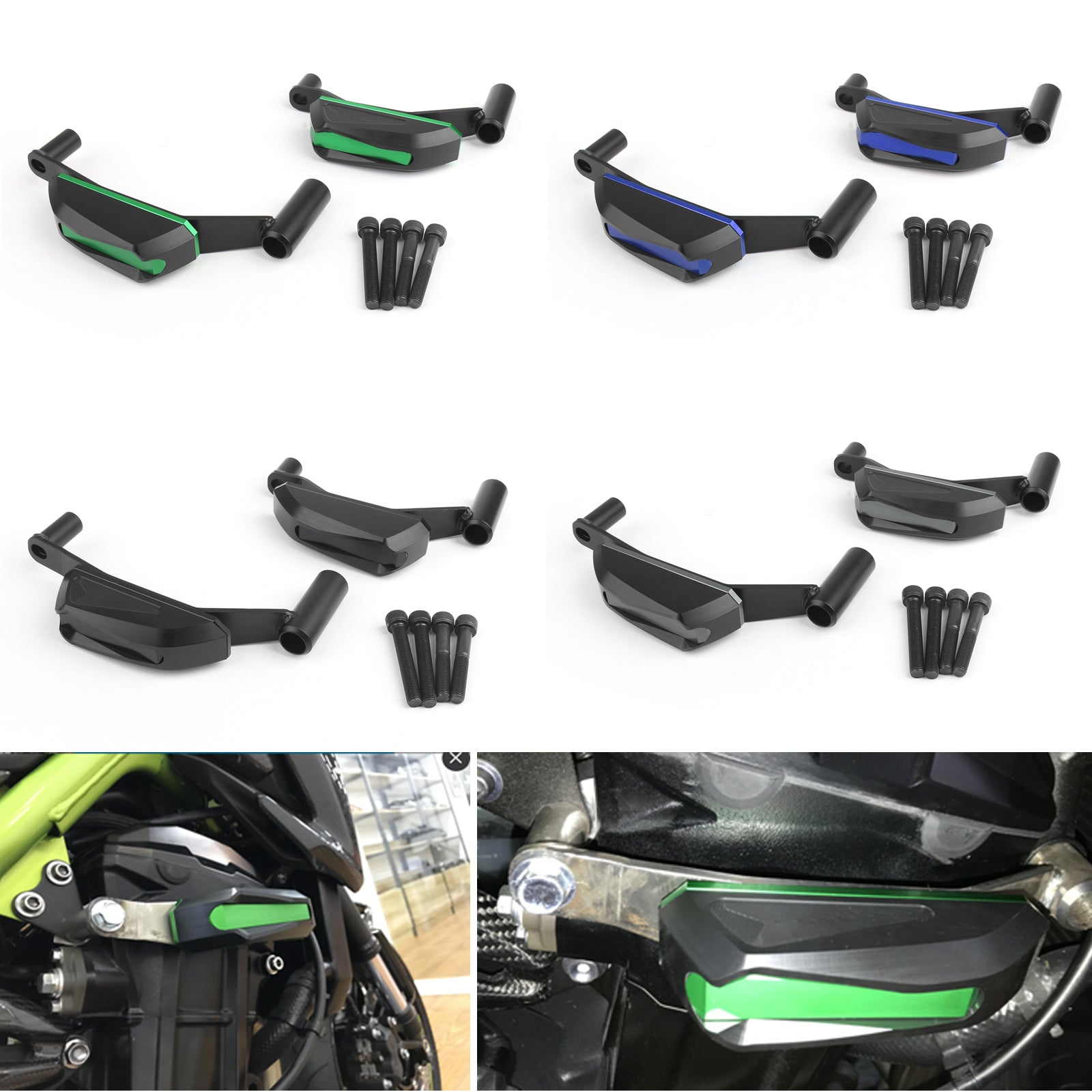 Engine Guards Set Frame Sliders Crash Protector For Kawasaki Z 900 2017