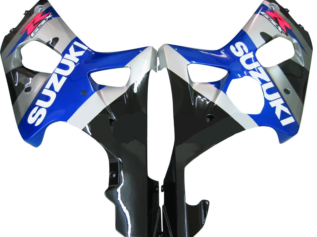 2000-2002 Suzuki GSXR 1000 Silver Blue Black GSXR Racing Fairings Generic