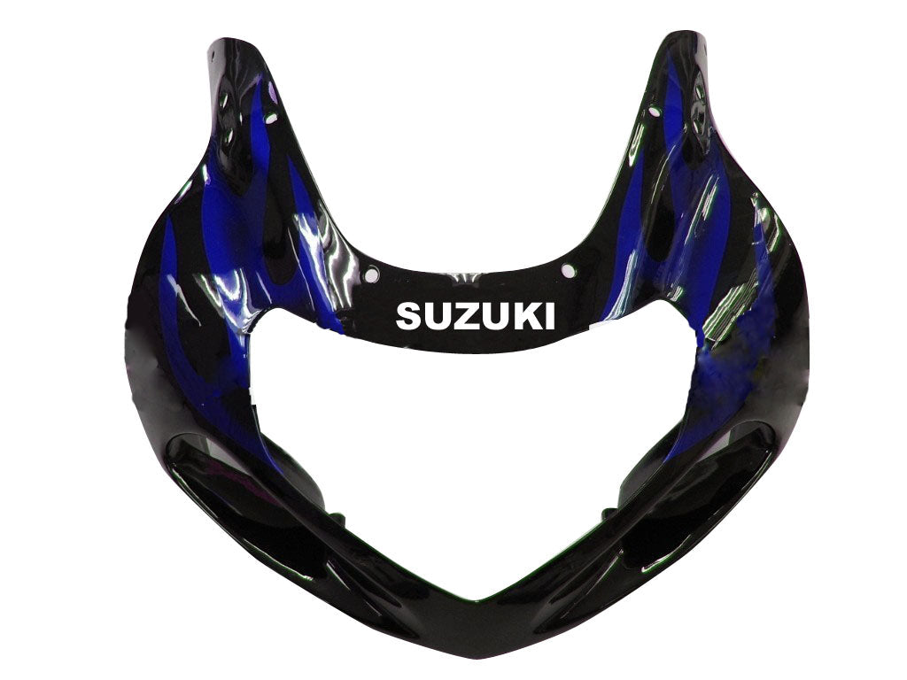 Carenados de carreras Suzuki GSXR 1000 negro y azul 2000-2002 genéricos