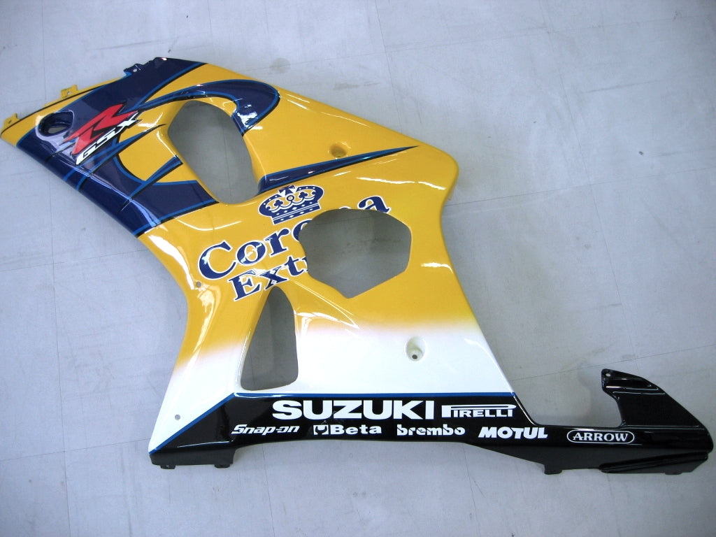 2000-2002 Suzuki GSXR 1000 amarillo y azul Corona GSXR Racing carenados genéricos