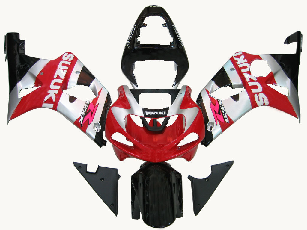 2000-2002 Suzuki GSXR 1000 Black & Red GSXR Racing Fairings Generic