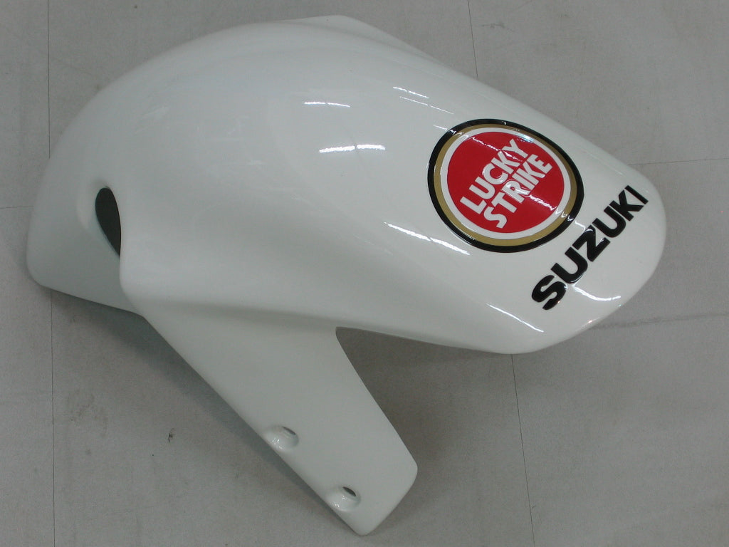 Carenados de carreras Lucky Strike blanco y rojo Suzuki GSXR 1000 2000-2002 genéricos