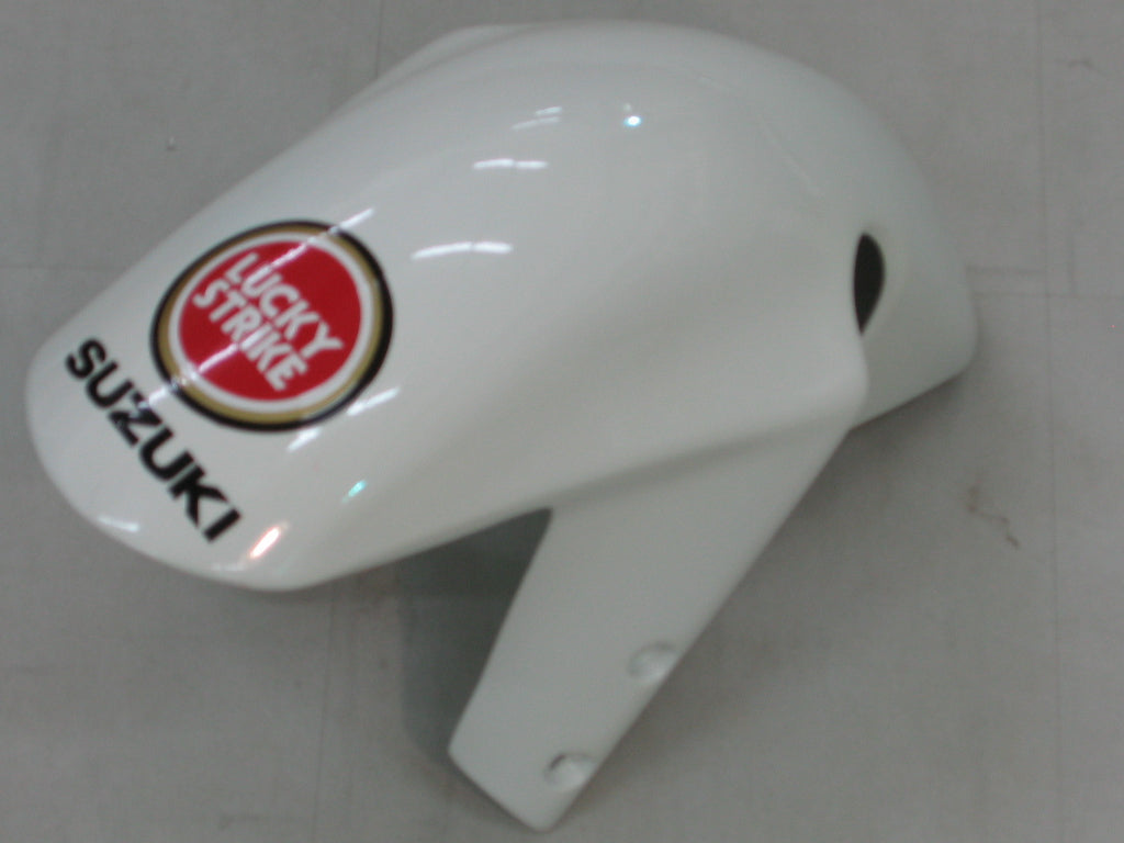 Carenados de carreras Lucky Strike blanco y rojo Suzuki GSXR 1000 2000-2002 genéricos