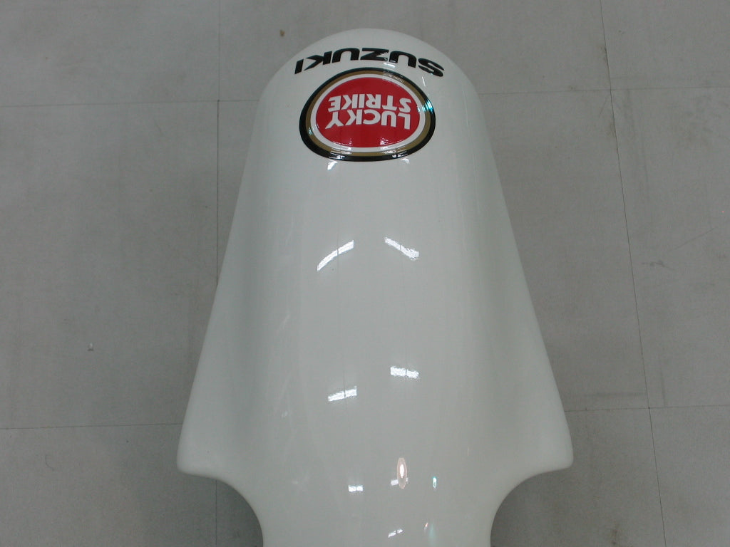 Carenados de carreras Lucky Strike blanco y rojo Suzuki GSXR 1000 2000-2002 genéricos