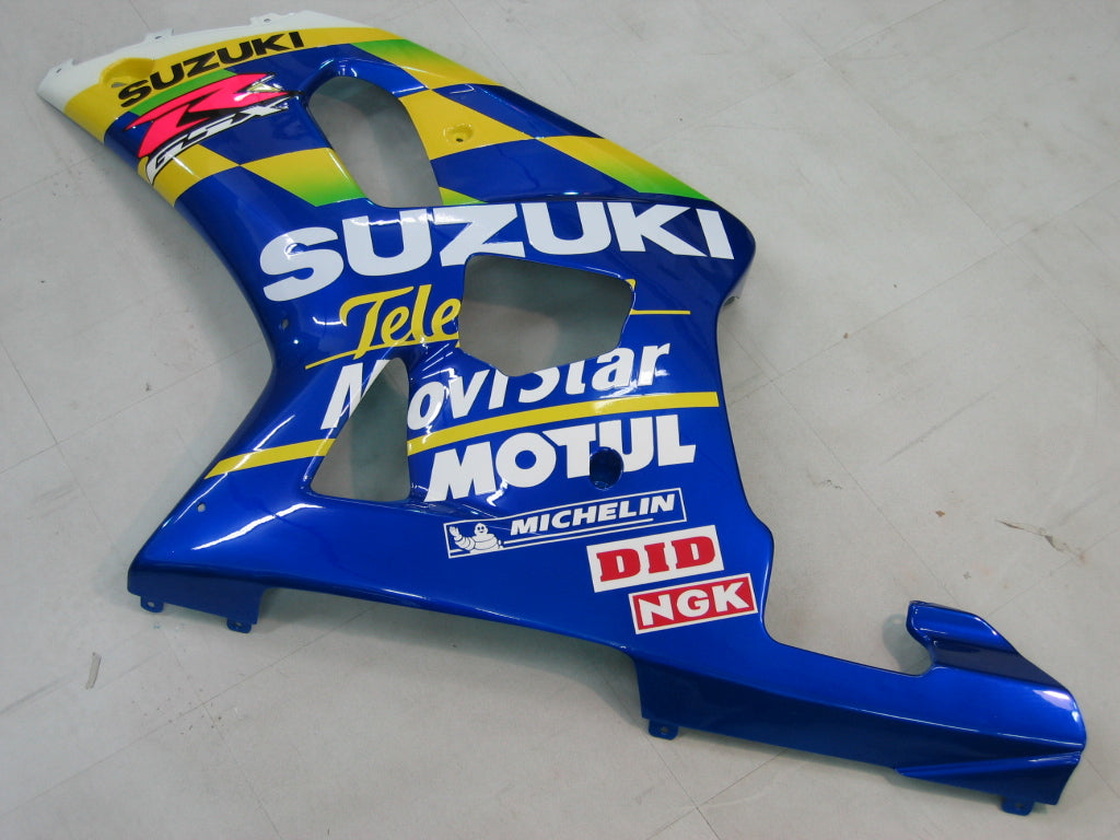 2000-2002 Suzuki GSXR 1000 Blue Movistar Racing Fairings Generic