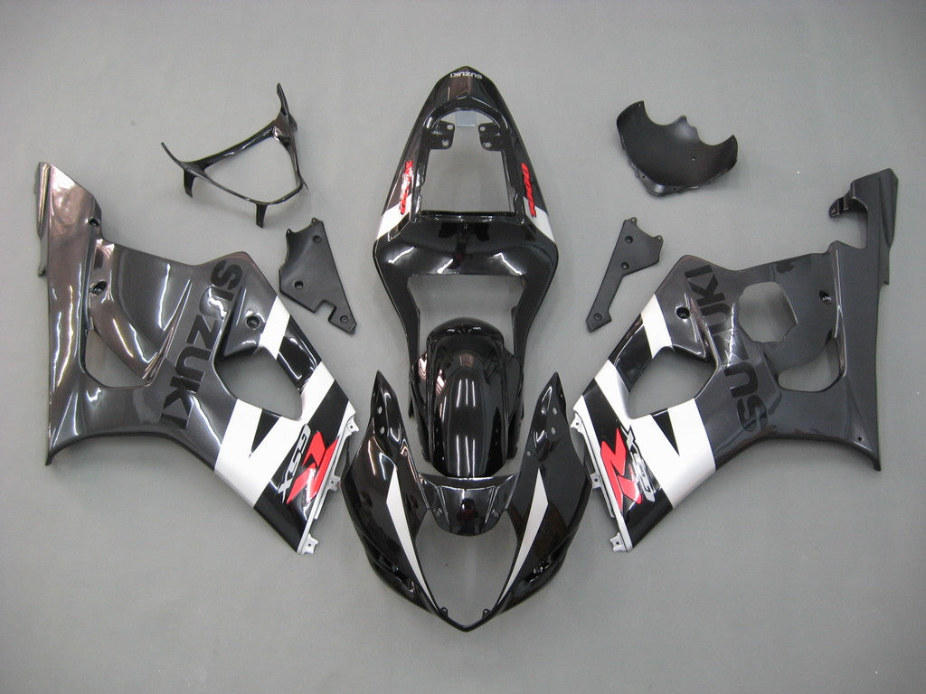 For GSXR1000 2003-2004 Bodywork Fairing Black ABS Injection Molded Plastics Set