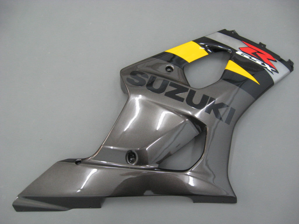 2003-2004 Suzuki GSXR 1000 gul og svart GSXR Racing Fairings Generic