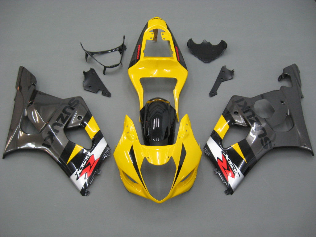 2003-2004 Suzuki GSXR 1000 Yellow & Black GSXR Racing Fairings Generic