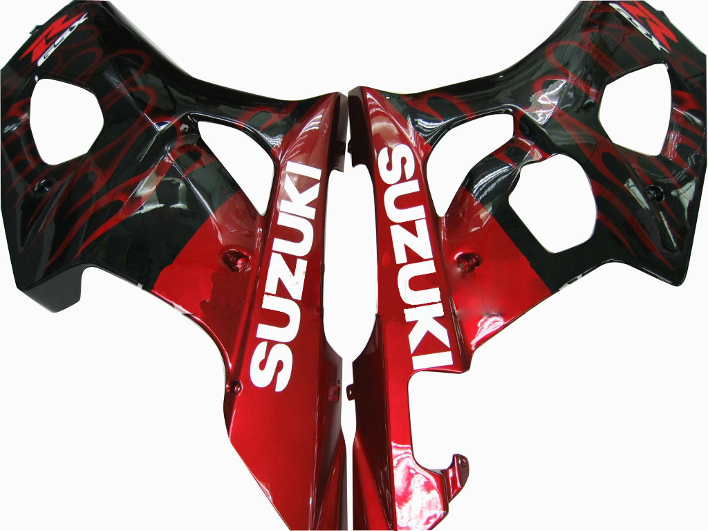 2003-2004 Suzuki GSXR 1000 Black & Red Flame Racing Fairings Generic