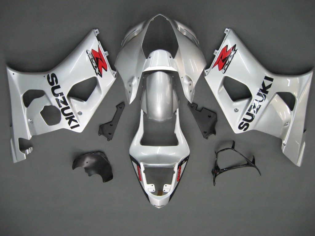 2003-2004 Suzuki GSXR 1000 Silver GSXR Racing Fairings Generic