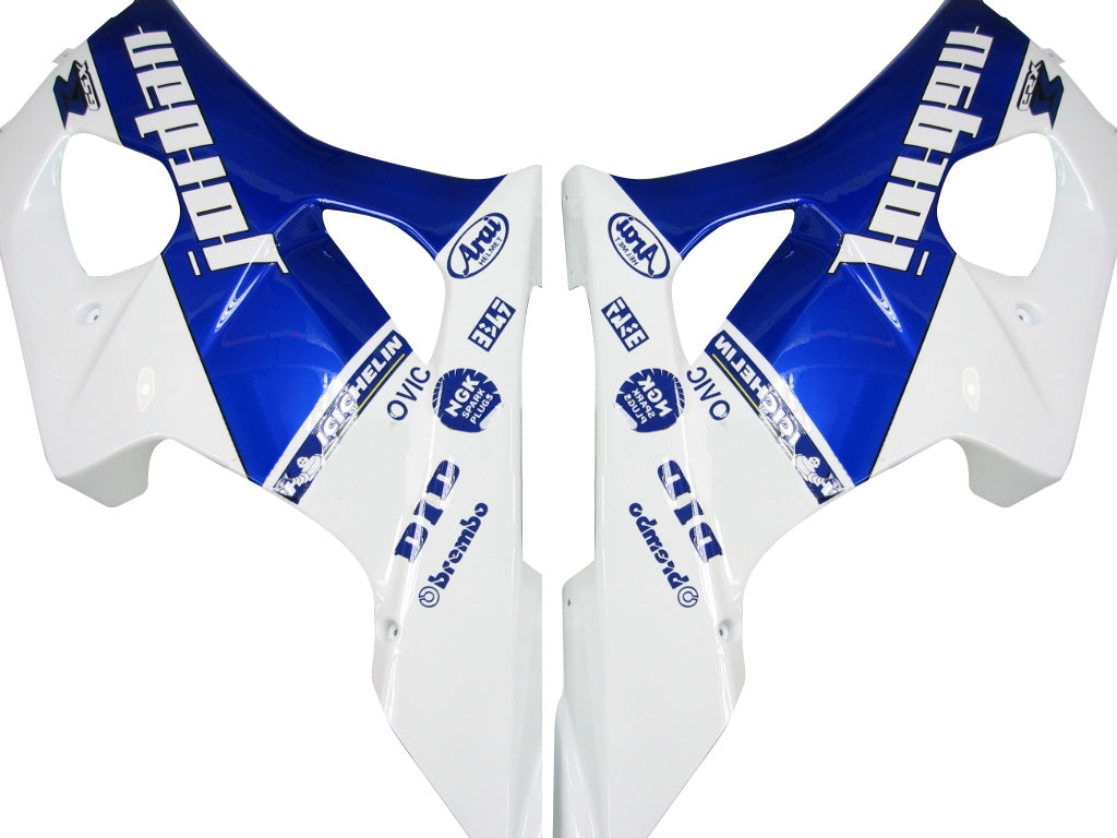 2003-2004 Suzuki GSXR 1000 White & Blue Jordan Racing Fairings Generic