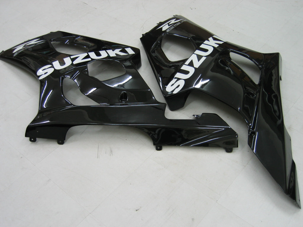 2003-2004 GSXR1000 karosseribekledning Svart ABS sprøytestøpt plastsett Generisk