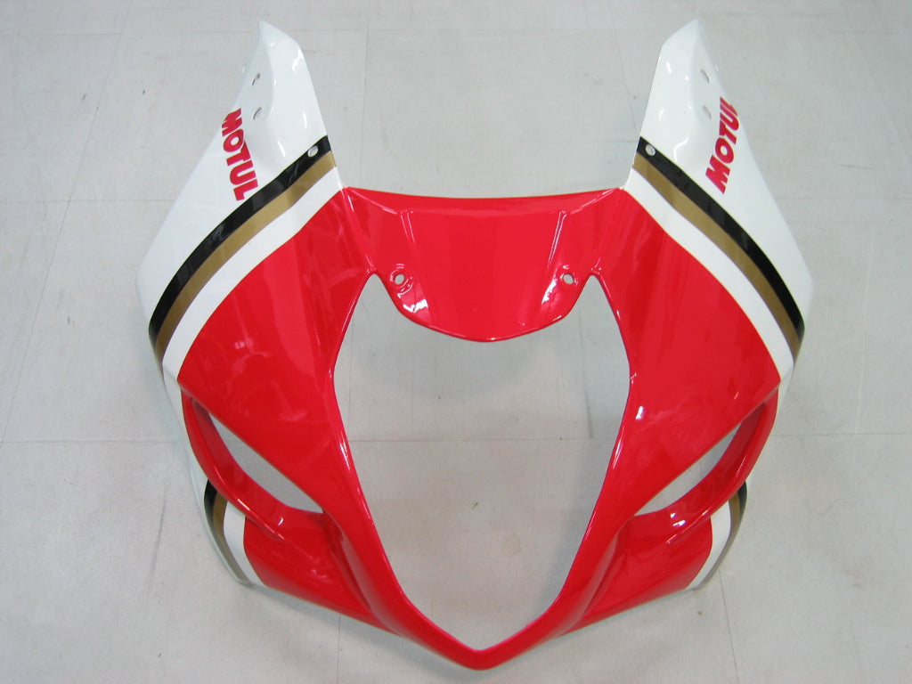 2003-2004 GSXR1000 Bodywork Fairing Svart Rød ABS Sprøytestøpt plastsett Generisk