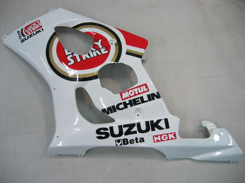 2003-2004 GSXR1000 Bodywork Fairing Svart Rød ABS Sprøytestøpt plastsett Generisk