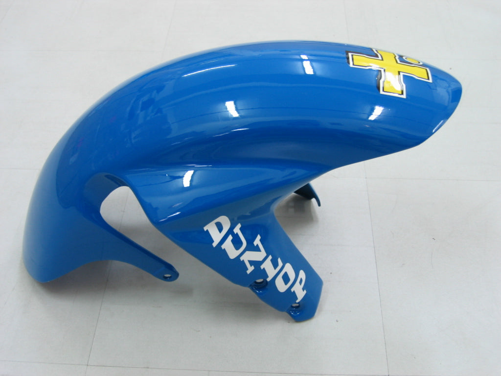 2003-2004 GSXR1000 Carénage de carrosserie Noir Bleu ABS Plastiques moulés par injection Ensemble générique