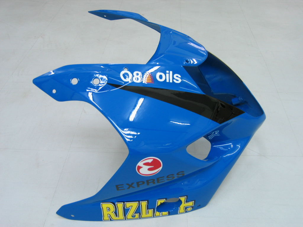 2003-2004 GSXR1000 Carénage de carrosserie Noir Bleu ABS Plastiques moulés par injection Ensemble générique