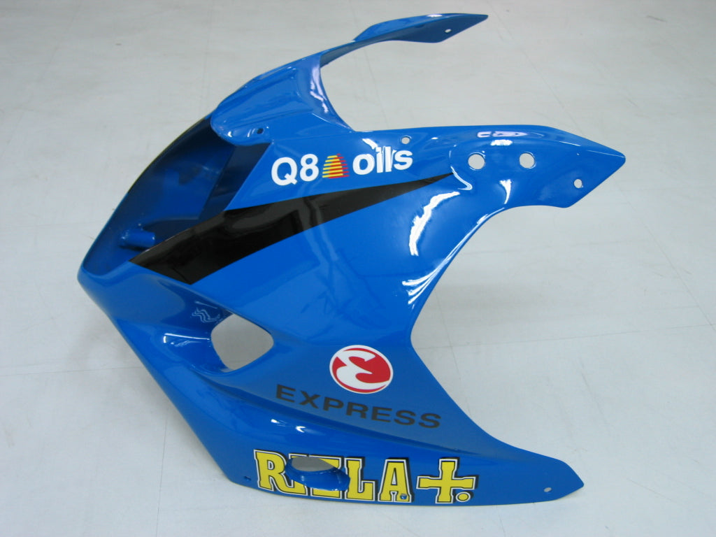 2003-2004 GSXR1000 Carénage de carrosserie Noir Bleu ABS Plastiques moulés par injection Ensemble générique