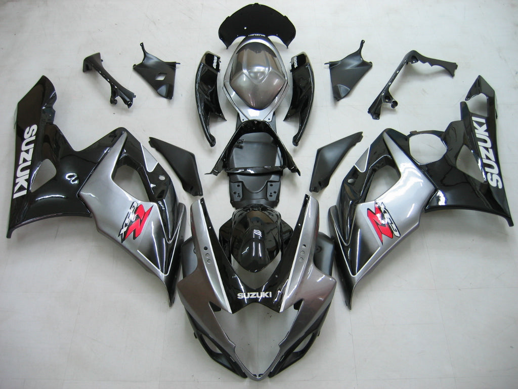 2005-2006 Suzuki GSXR1000 Kit de carénage Amotopart noir et gris